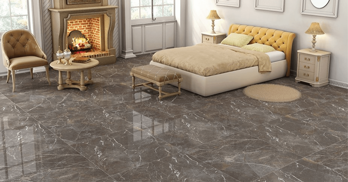 bedroom-polished-floor-tiles